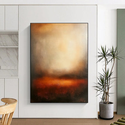 Misty Warm - Toned Abstraction Art for Spa Retreat & Cozy Bedroom STSC111