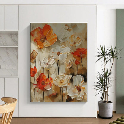 Colorful Flower Field Art for Countryside Wedding Venue & Rustic - Chic Restaurant DLZ1406