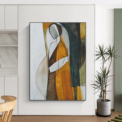 Abstract Figure in Color for Bohemian Living Room & Creative Studio STSC298