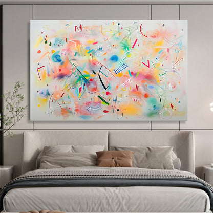Whimsical Abstract Forms Art for Creative Playroom & Bohemian - Style Café SC476