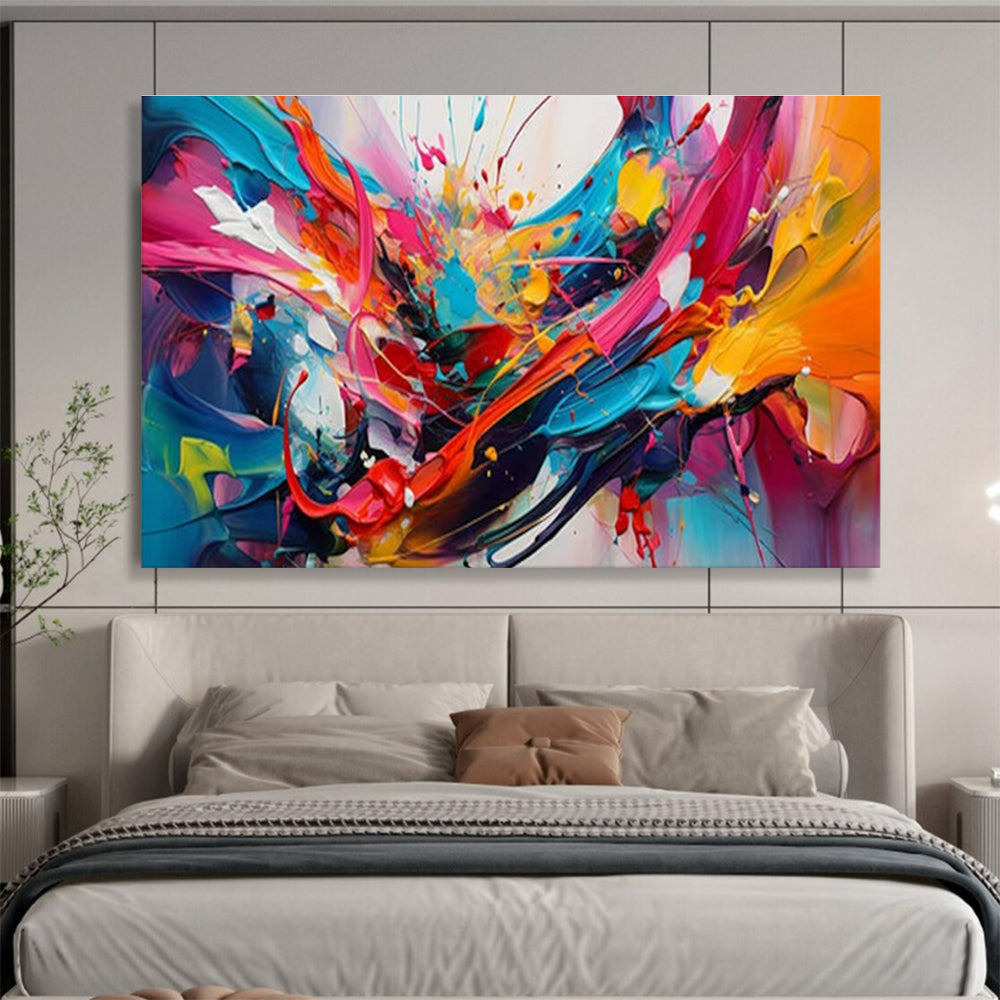 Splash - Style Color Explosion Abstract Art for Trendy Creative Studios DLZ3074