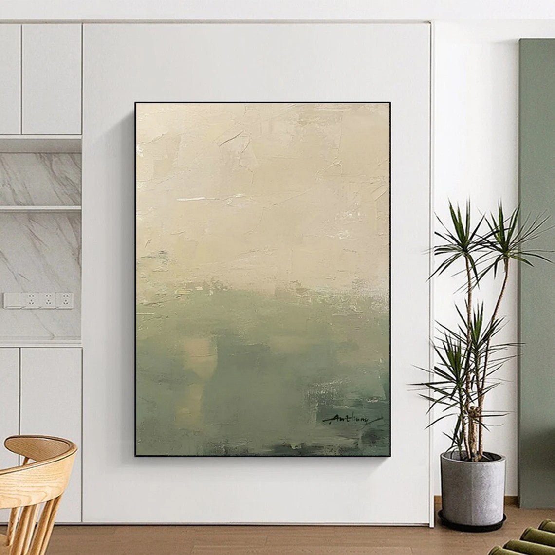 Subtle Gradient Art for Minimalist Library & Calming Dental Clinic DLZ1502