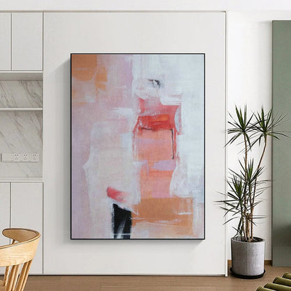 Pink - Orange Abstract Art for Bedroom & Dining Room DLZ0334