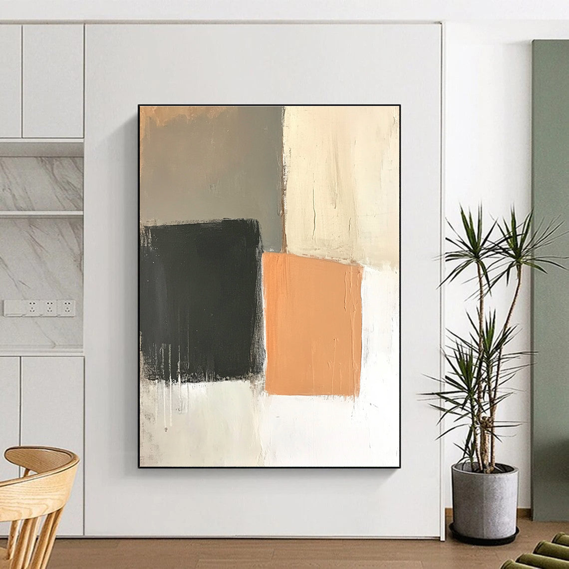 Geometric Color Block Abstract for Mid - Century Modern Home & Creative Studio STSC654