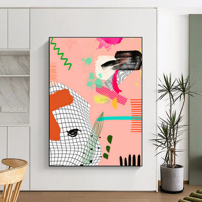 Playful Collage Art for Trendy Co - working Space & Urban Art Gallery DLZ0646