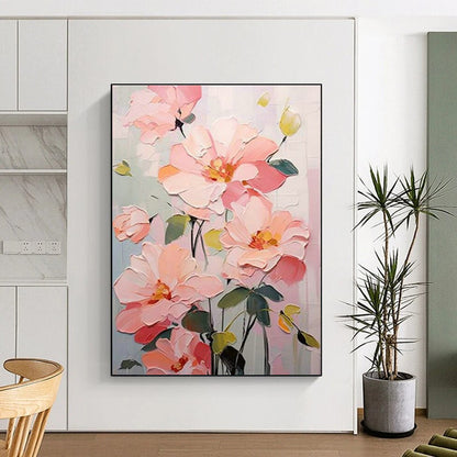 Pink Flower Bouquet Art for Shabby - Chic Home Kitchen & Feminine - Themed Boutique DLZ1535