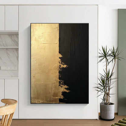 Black - Gold Divided Painting for Living Room & Dining Room DLZ0358