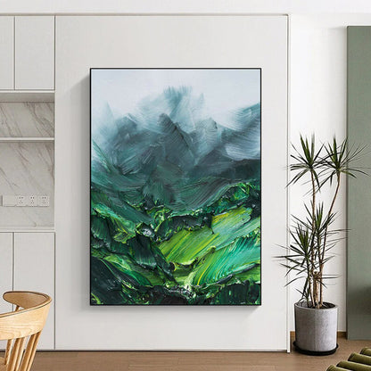 Emerald Mountainscape for Rustic Log Cabin & Eco - Friendly Retreat DLZ0951