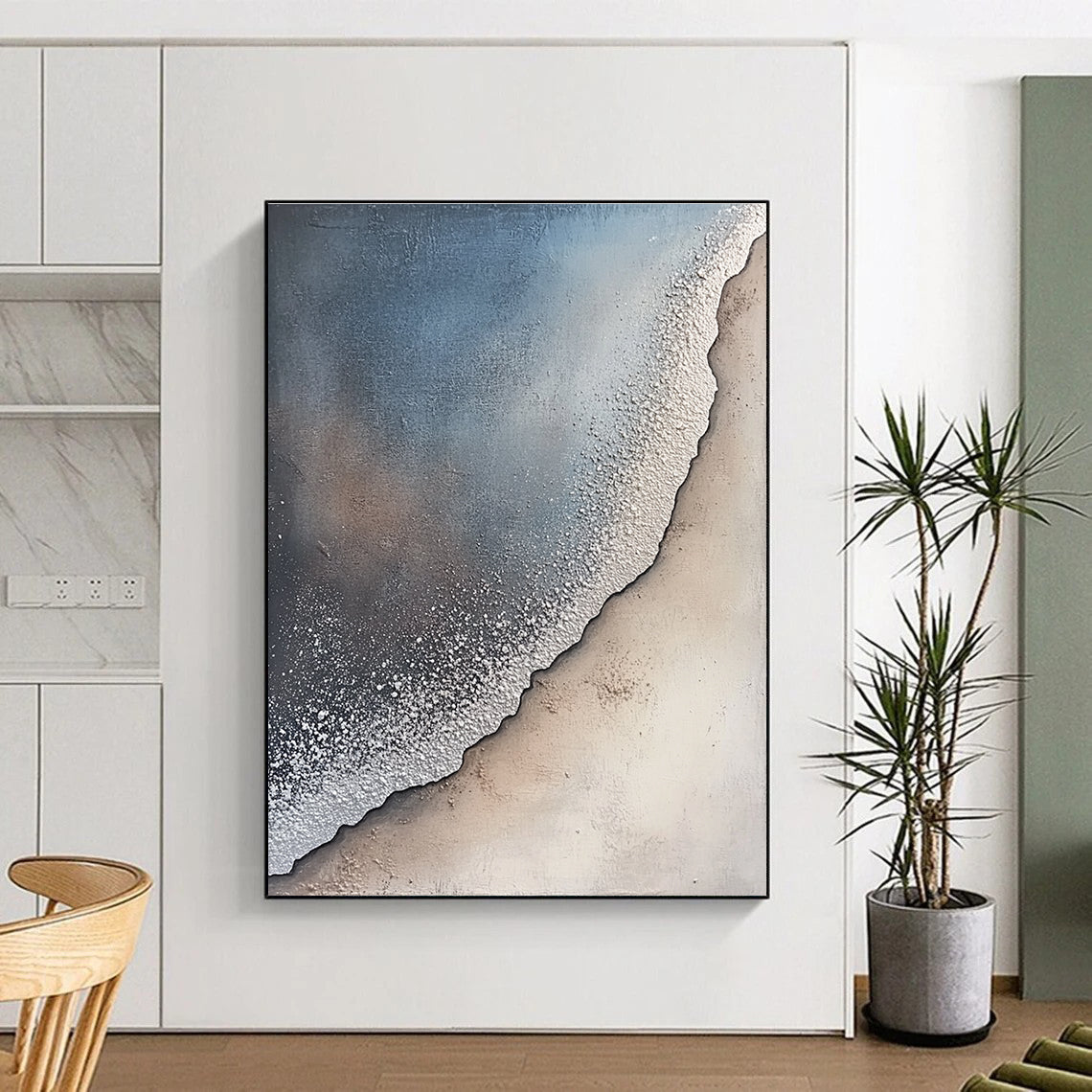 Textured Beach Scene for Coastal - Style Home & Relaxing Spa STSC256