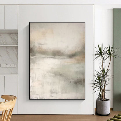 Light - Toned Abstract Art for Beach House & Sunlit Conservatory DLZ2368