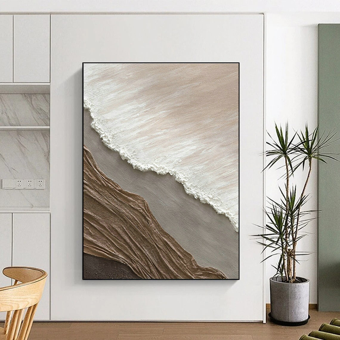 Earth - Toned Layered Art for Rustic Winery Tasting Room & Nature - Inspired Lounge DLZ1043