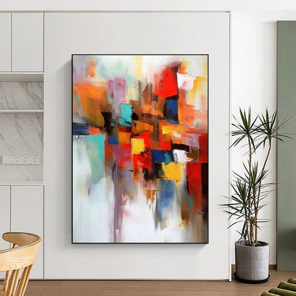 Colorful Geometric Abstract Art for Contemporary Gallery & Creative Office DLZ1819