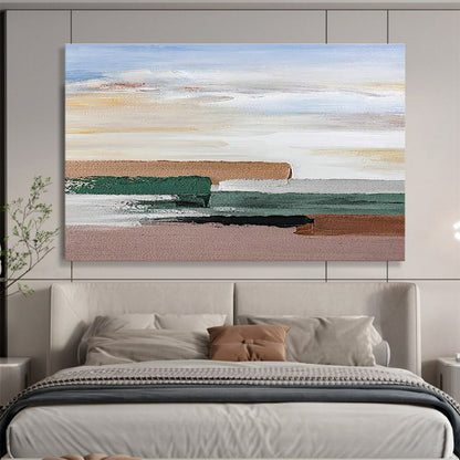 Color Block Abstract Art for Scandinavian - Style Home Living Room Walls DLZ3172