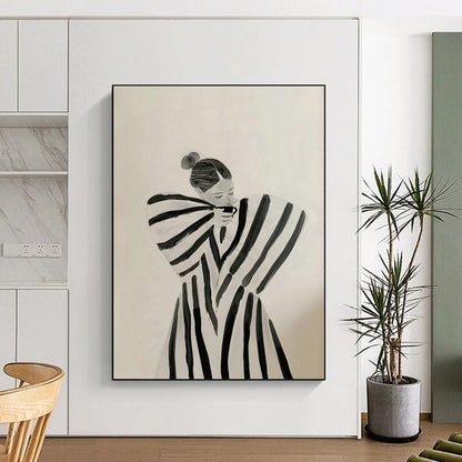 Striped - Cloth Figure Art for Bohemian Studio & Artistic Boutique DLZ0694