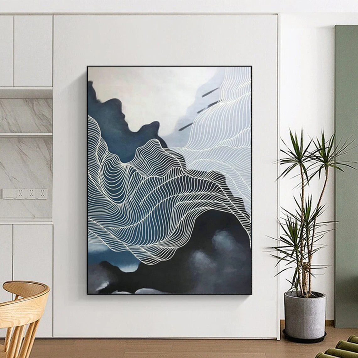 Line Landscape Abstract Art for Living Room & Study DLZ0548