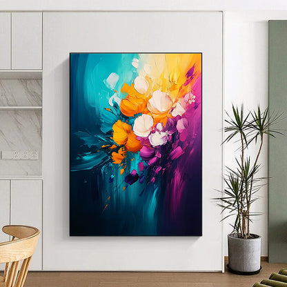 Vivid Flower Bouquet Art for Dining Room & Garden House STSC051