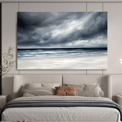 Dramatic Stormy Sea Art for Coastal Cottage & Moody Restaurant SC163