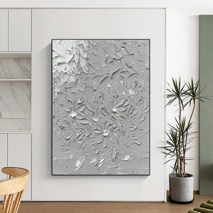 Gray Textured Wall Art for Minimalist Interior & Art - Inspired Retail Space DLZ1693