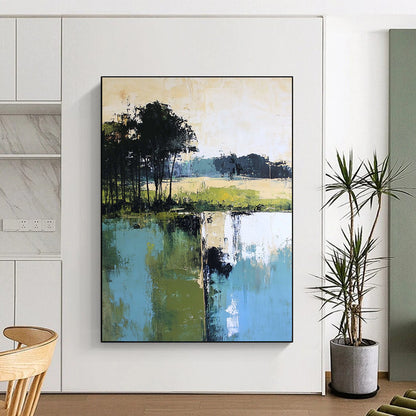Vibrant Lake Reflection Art for Country Estate & Art - Centric Restaurant STSC098