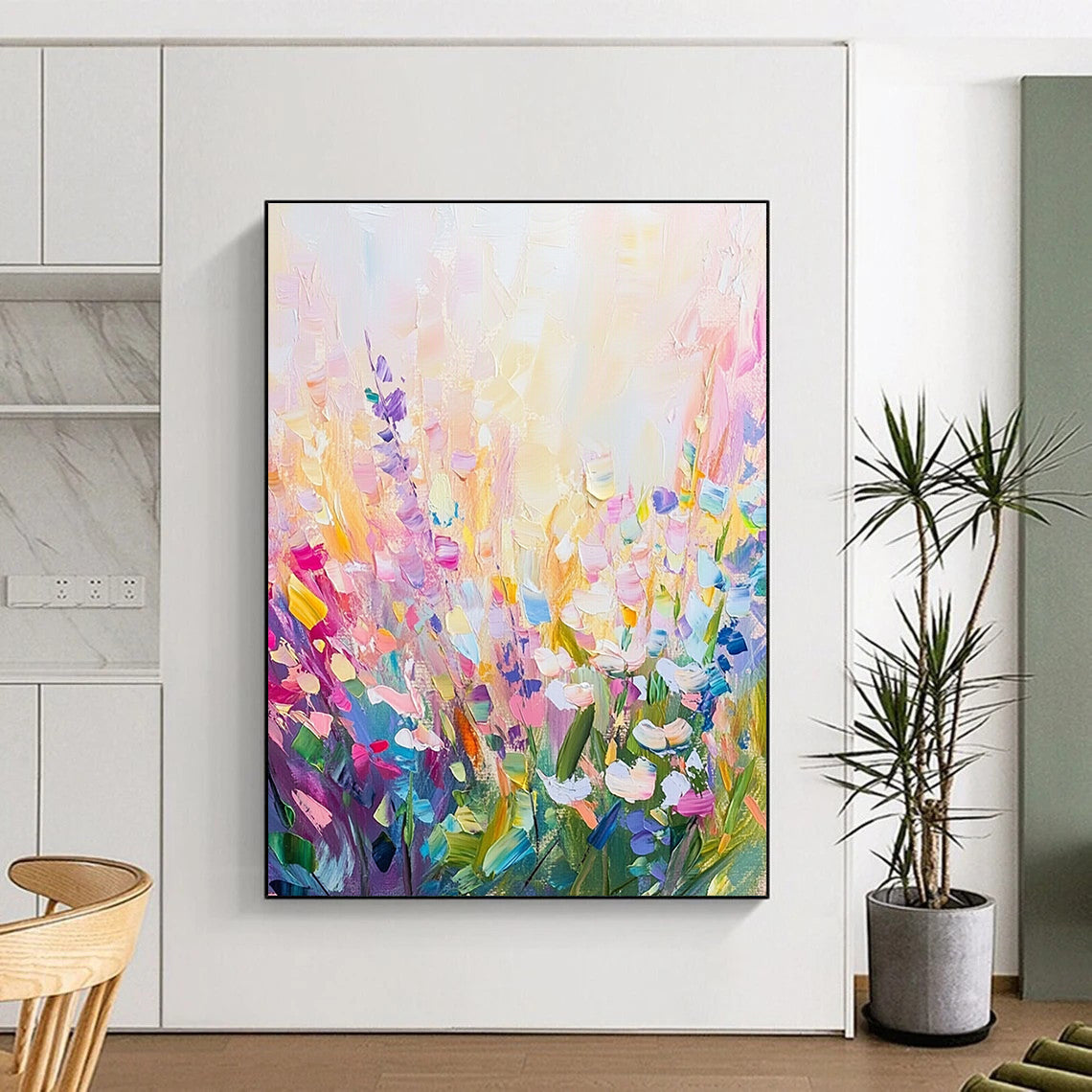 Pastel Flower Field for Feminine Bedroom & Garden - Themed Café STSC1286