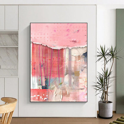 Pink - Themed Collage Art for Boho - Chic Bridal Dressing Rooms DLZ0134