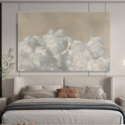 Minimalist Cloud Oil Painting for Scandinavian - Style Bedrooms DLZ2510