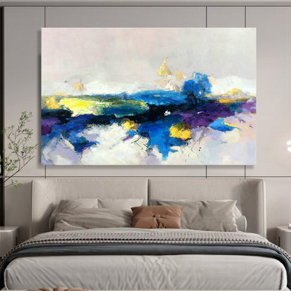 Colorful Abstract Landscape Art for Bohemian - Style Bedroom DLZ2915