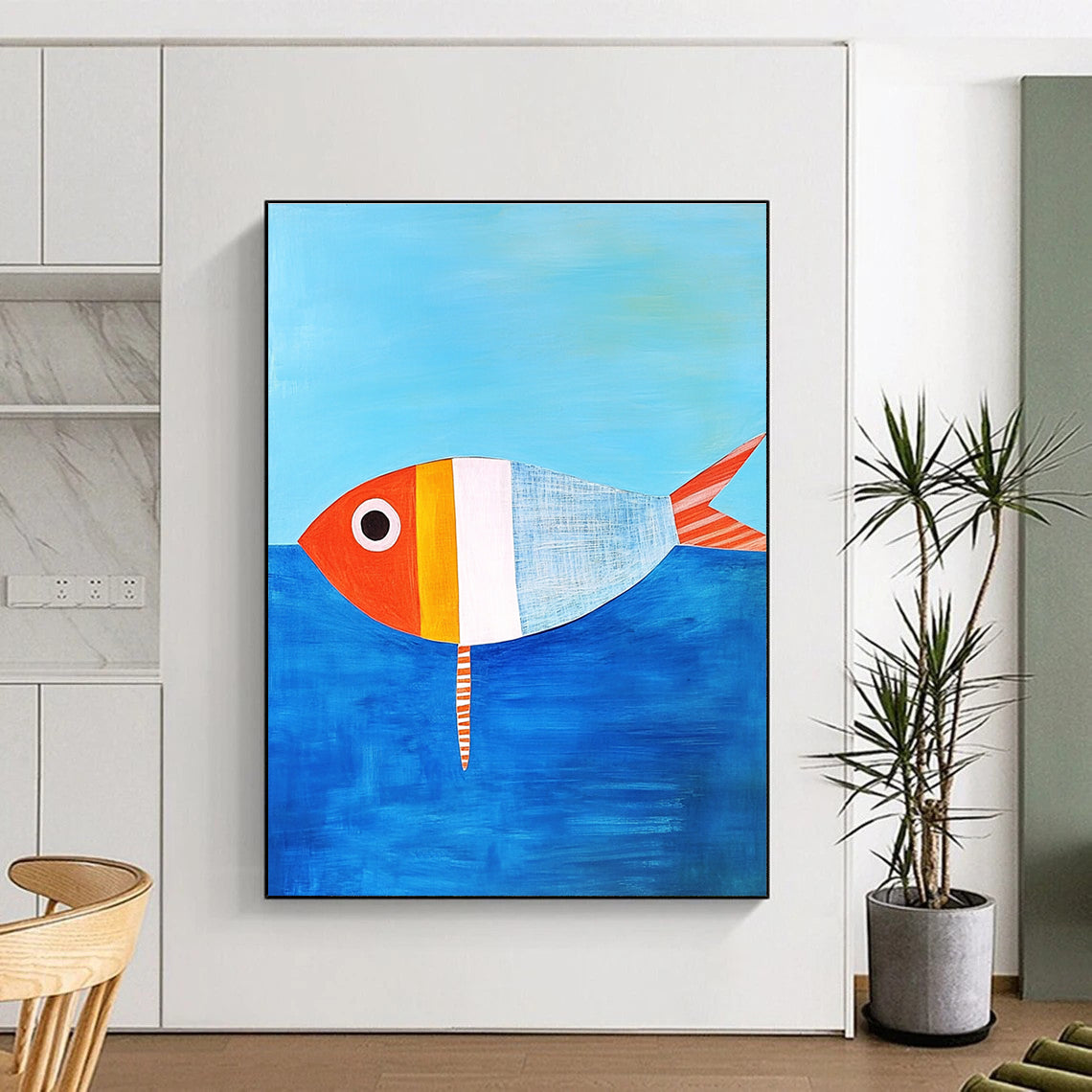 Colorful Striped Fish for Coastal Nursery & Seafood Restaurant STSC1187