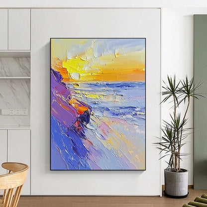 Impasto Beach Scene for Bohemian Beach House & Art Gallery Exhibition STSC202