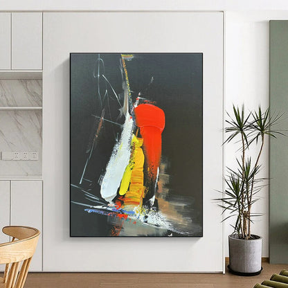 Colorful Abstract Art on Black Background for Trendy Nightclub & Creative Agency DLZ1694