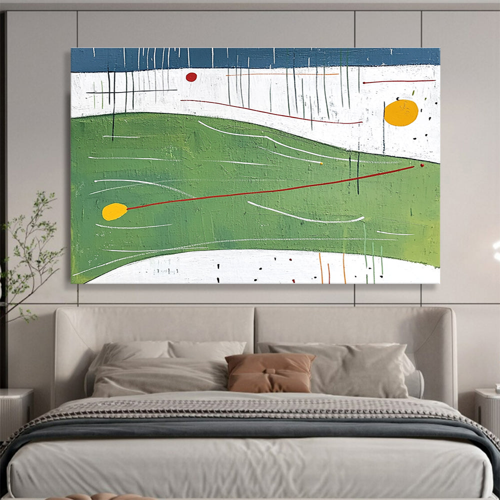 Colorful Minimalist Landscape Art for Scandinavian - Style Home & Art - Loving Café SC176