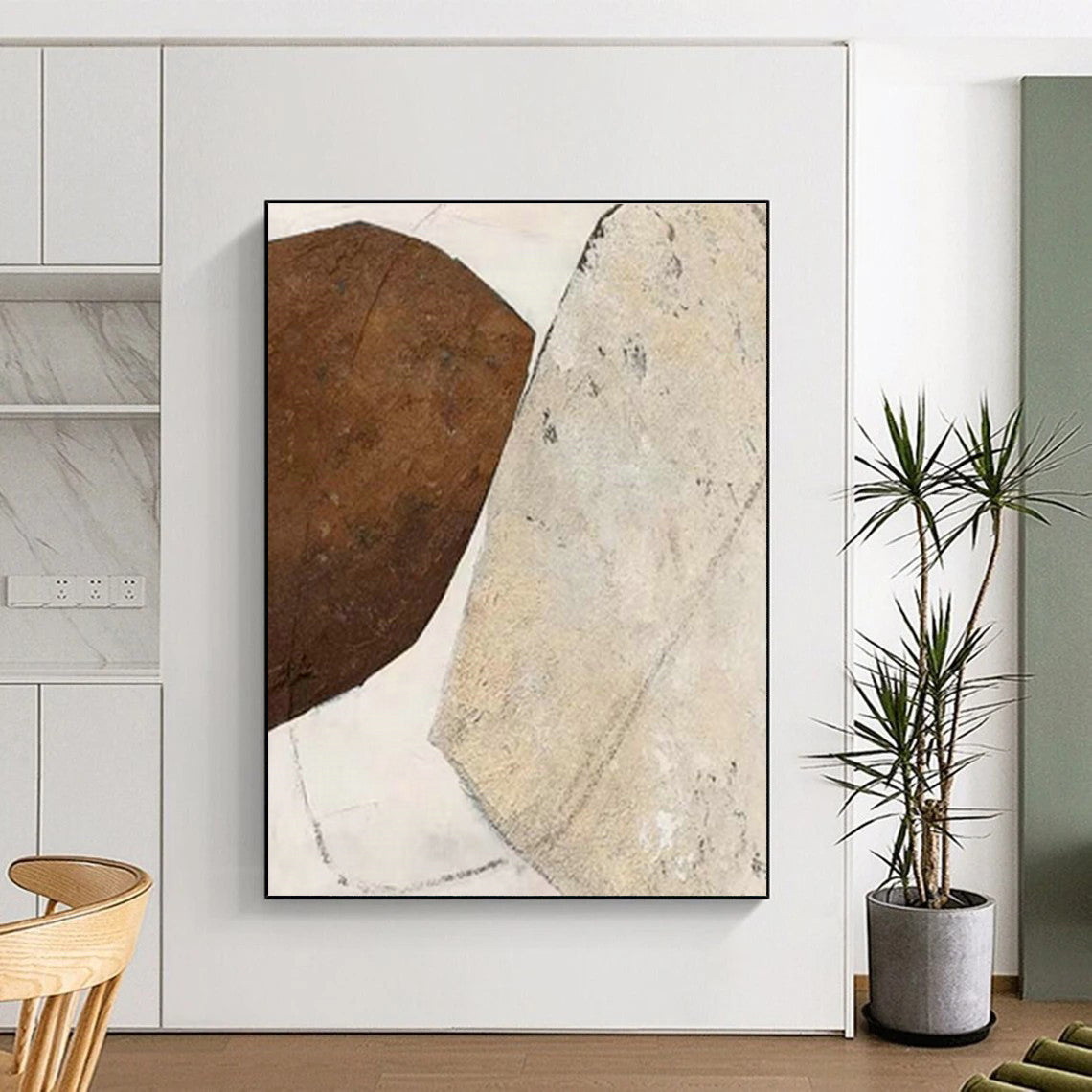 Two - Tone Stone - Texture Art for Industrial Café Wall Statements DLZ0265