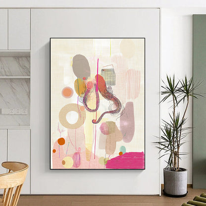 Whimsical Abstract Collage for Creative Studio & Playful Café STSC841