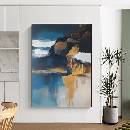 Abstract Coastal Cliff for Nautical - Themed Living Room & Beachside Café STSC651