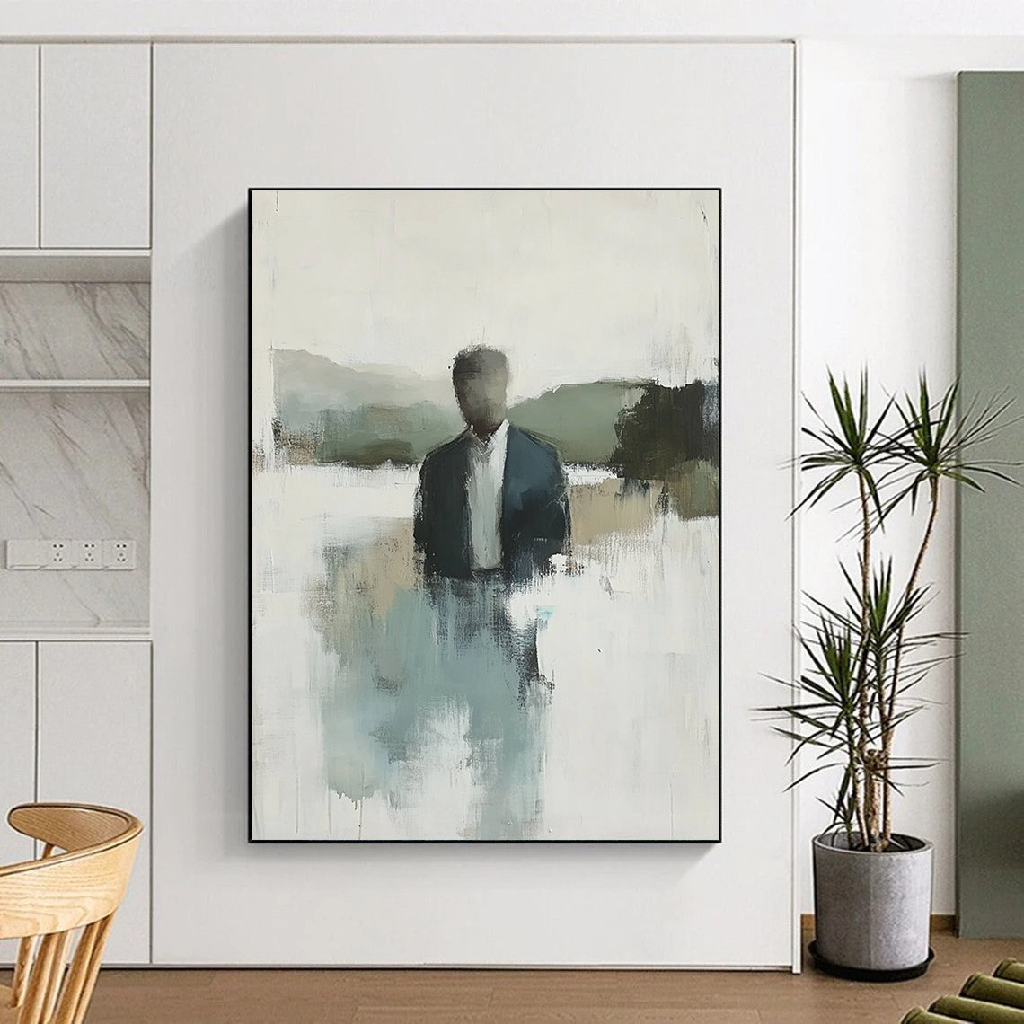 Blurred Figure in Nature for Minimalist Home Office & Nature - Themed Café STSC861