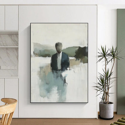 Blurred Figure in Nature for Minimalist Home Office & Nature - Themed Café STSC861