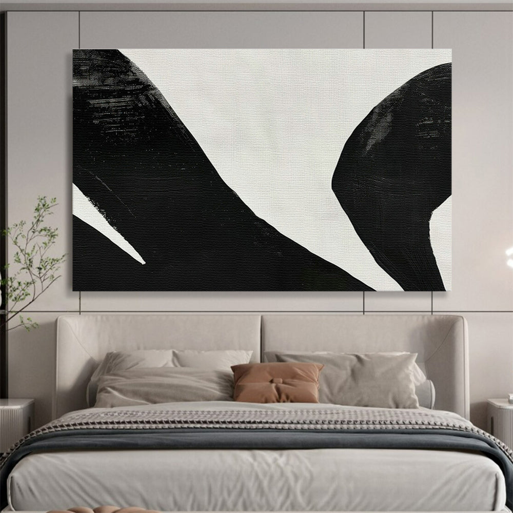 Black - White Abstract Art for Monochrome - Themed Studio Spaces DLZ2522