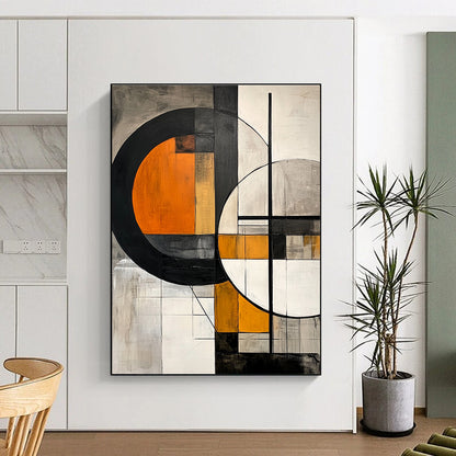 Dual Circles with Orange and Gray for Urban - Style Loft & Art - Centric Café STSC222
