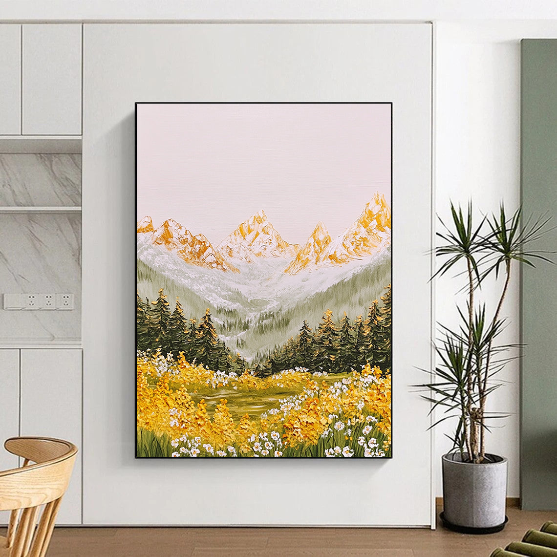 Mountain Meadow Art for Rustic Country House & Nature - Lover’s Home Office STSC1441