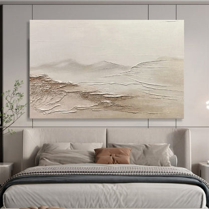 Beige Mountain Relief Art for Neutral - Toned Hallway DLZ2849