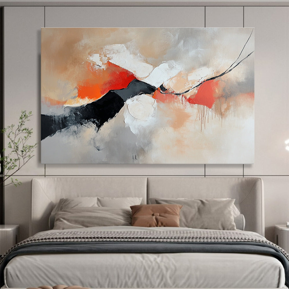 Earth - Toned Abstract Art for Rustic - Modern Home Office & Nature - Themed Restaurant SC265