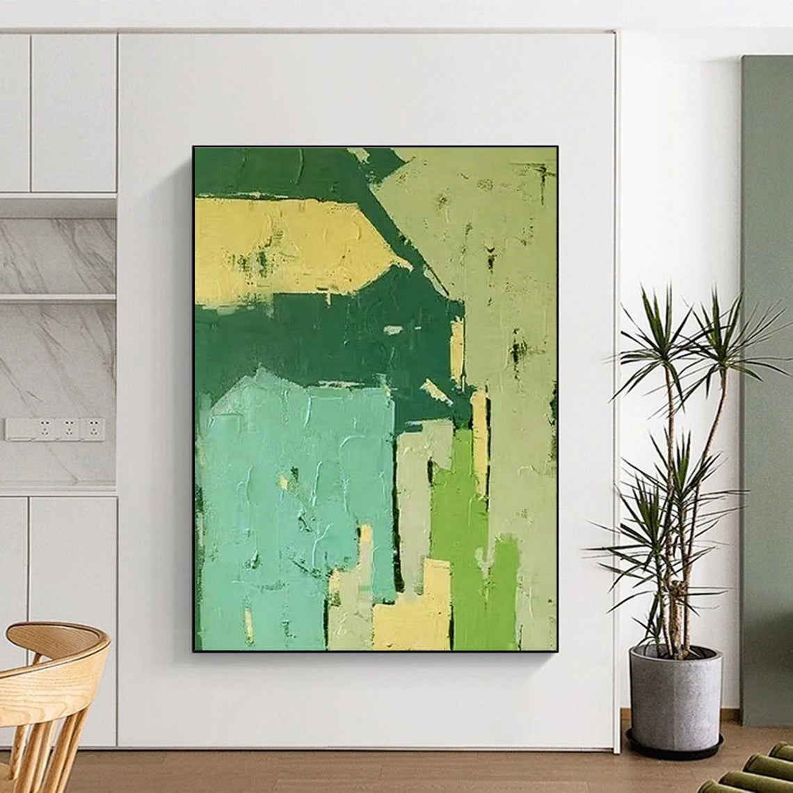 Color - Block Geometric Art for Modern Office Reception DLZ0282