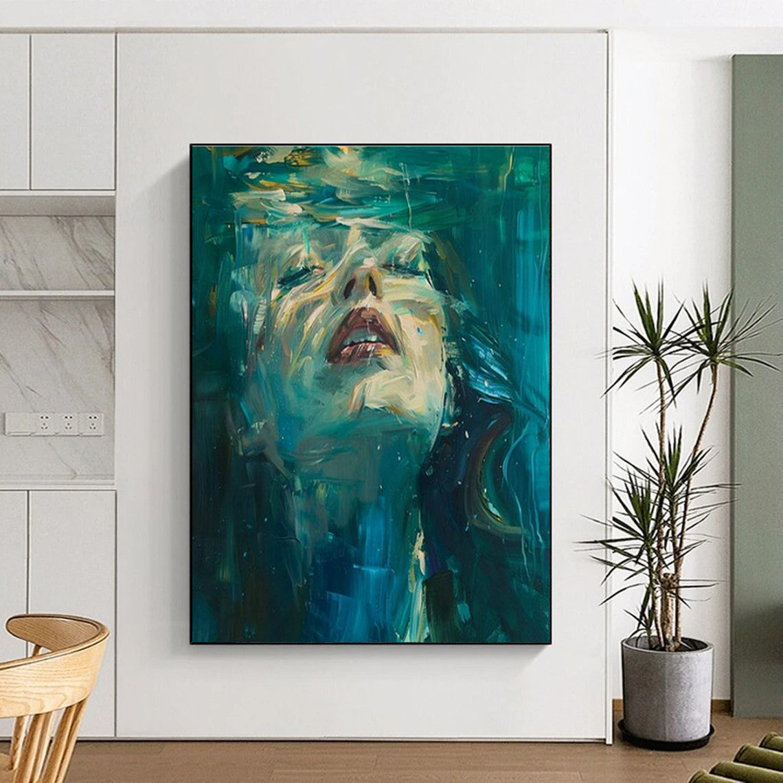 Underwater Portrait Art for Beachfront Hotel & Art - Themed Bistro DLZ1476