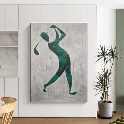 Golf Swing Silhouette Art for Sports - Themed Bar & Golf Club Lounge DLZ2261