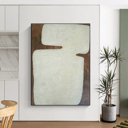 White Irregular - Shaped Art for Rustic Art Studio & Industrial - Chic Home DLZ1897