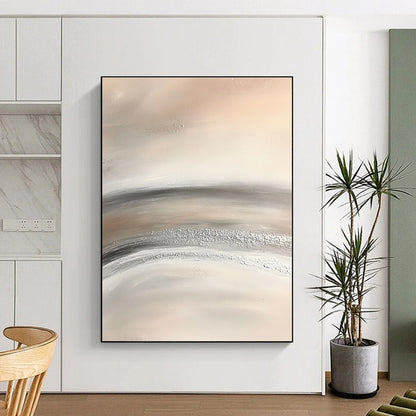 Monochrome Textured Waves for Industrial - Style Loft & Abstract Art Exhibition STSC949