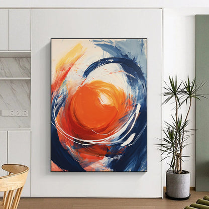 Dynamic Circular Abstract for Modern Living Room & Art - Centric Café STSC744