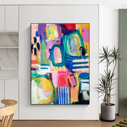 Colorful Geometric Art for Creative Studio Collaboration Zones DLZ0077