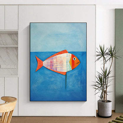 Colorful Fish Art for Nautical - Themed Kids' Bedroom Walls DLZ0113