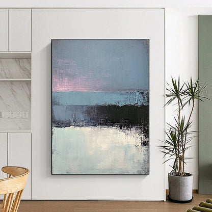 Minimalist Blue and Purple Abstract for Modern Lounge & Art - Centric Office STSC347